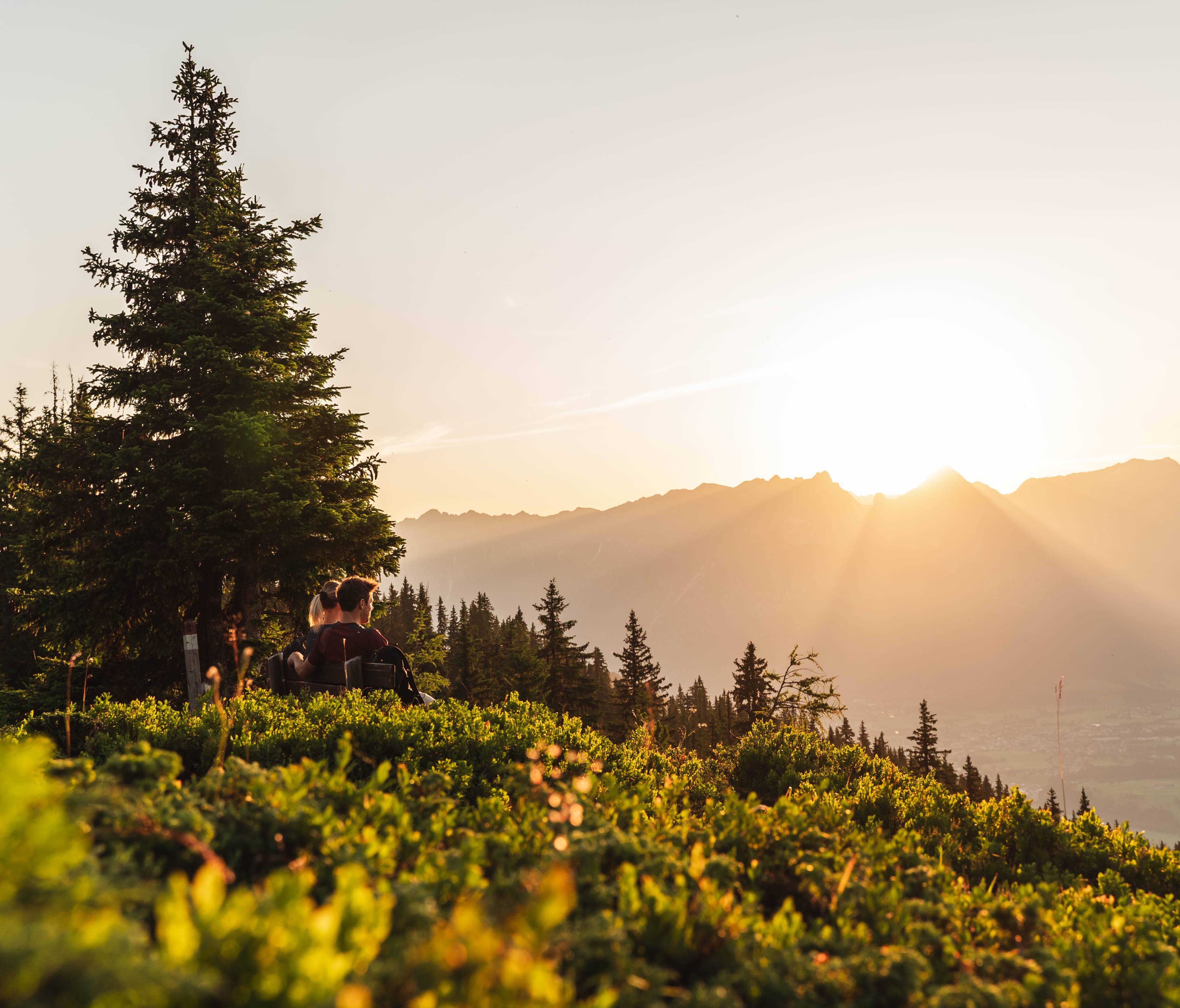 Sonnenuntergang über den Steinernen Meer im Salzburger Land
